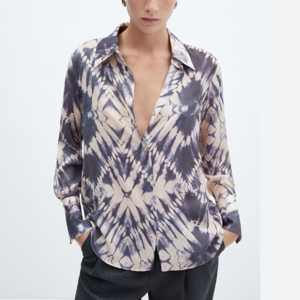 Mango Tie-Dye Blouse